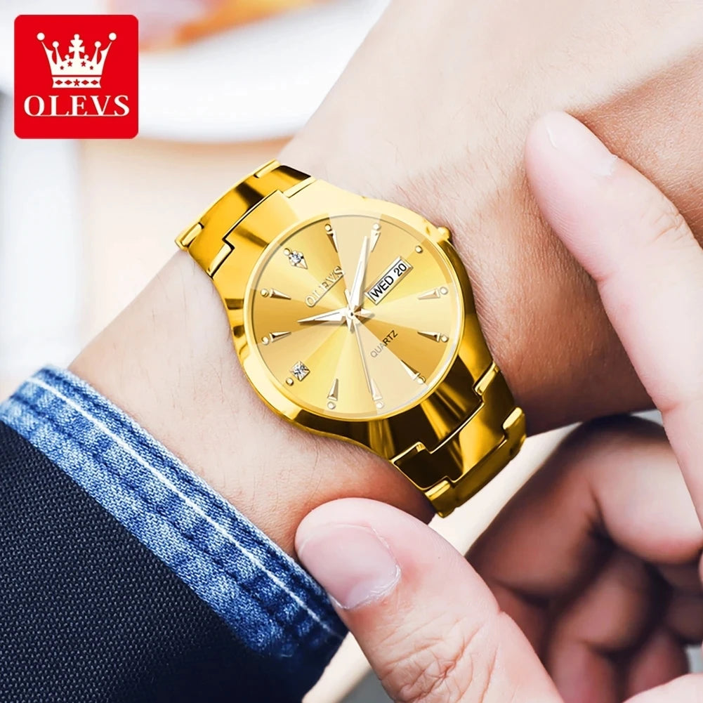 OLEVS 8697 Luxury Fashion Quartz Women's Watch Waterproof Calendar Luminous Hands Wristwatch for Women Montre Femme Relojes Uhr