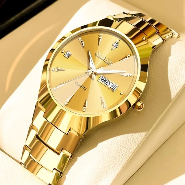 OLEVS 8697 Luxury Fashion Quartz Women's Watch Waterproof Calendar Luminous Hands Wristwatch for Women Montre Femme Relojes Uhr