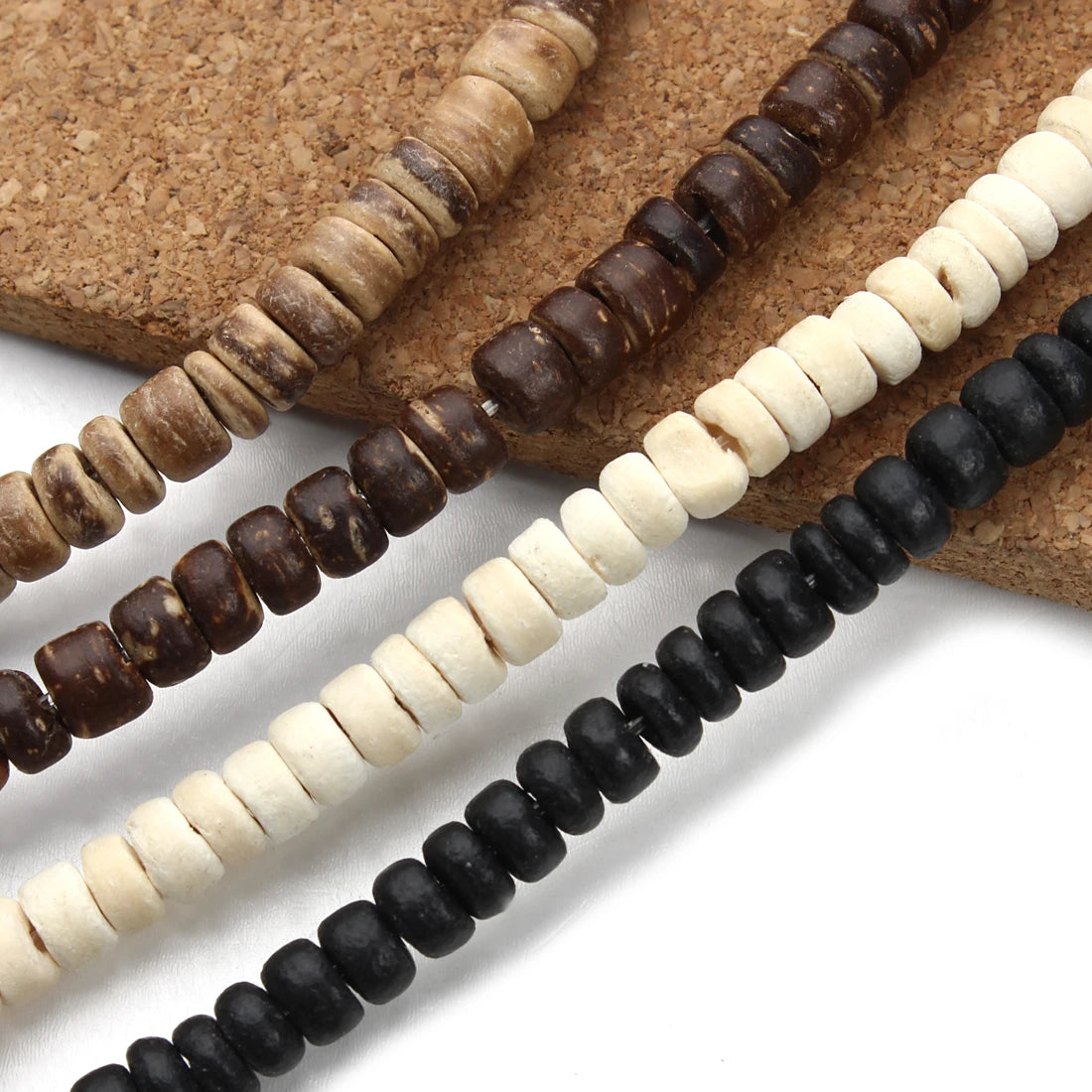 5mm 8mm 10mm Round Natural Wood Spacer Beads Wooden Prayer Beads for DIY Necklaces Bracelets Jewelry Making Supplies