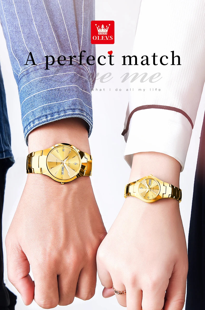 OLEVS 8697 Luxury Fashion Quartz Women's Watch Waterproof Calendar Luminous Hands Wristwatch for Women Montre Femme Relojes Uhr
