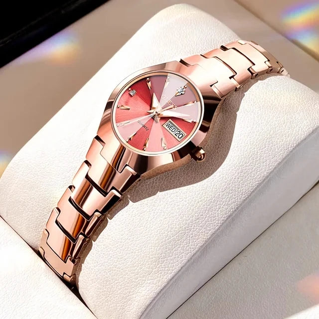 OLEVS 8697 Luxury Fashion Quartz Women's Watch Waterproof Calendar Luminous Hands Wristwatch for Women Montre Femme Relojes Uhr