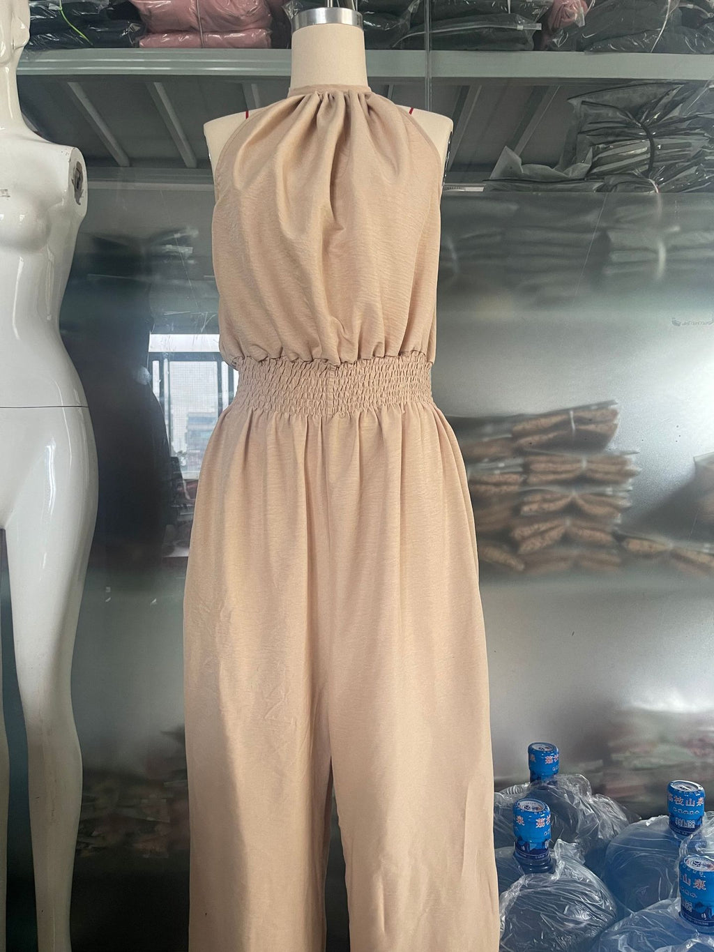 2026 Cross-Border Summer Hot-Selling Loose Casual Wide-Leg Pants European and American Retro Straight-Leg Workwear Overalls for Women