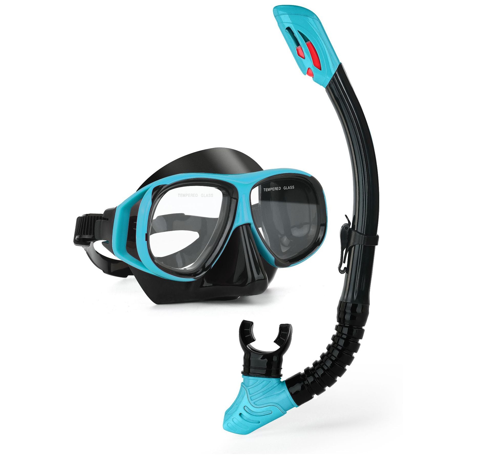 Wave Snorkeling Set Diving Goggles Diving Set Full Dry Breathing Apparatus with Prescription Lenses