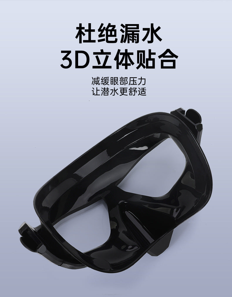Wave Snorkeling Set Diving Goggles Diving Set Full Dry Breathing Apparatus with Prescription Lenses