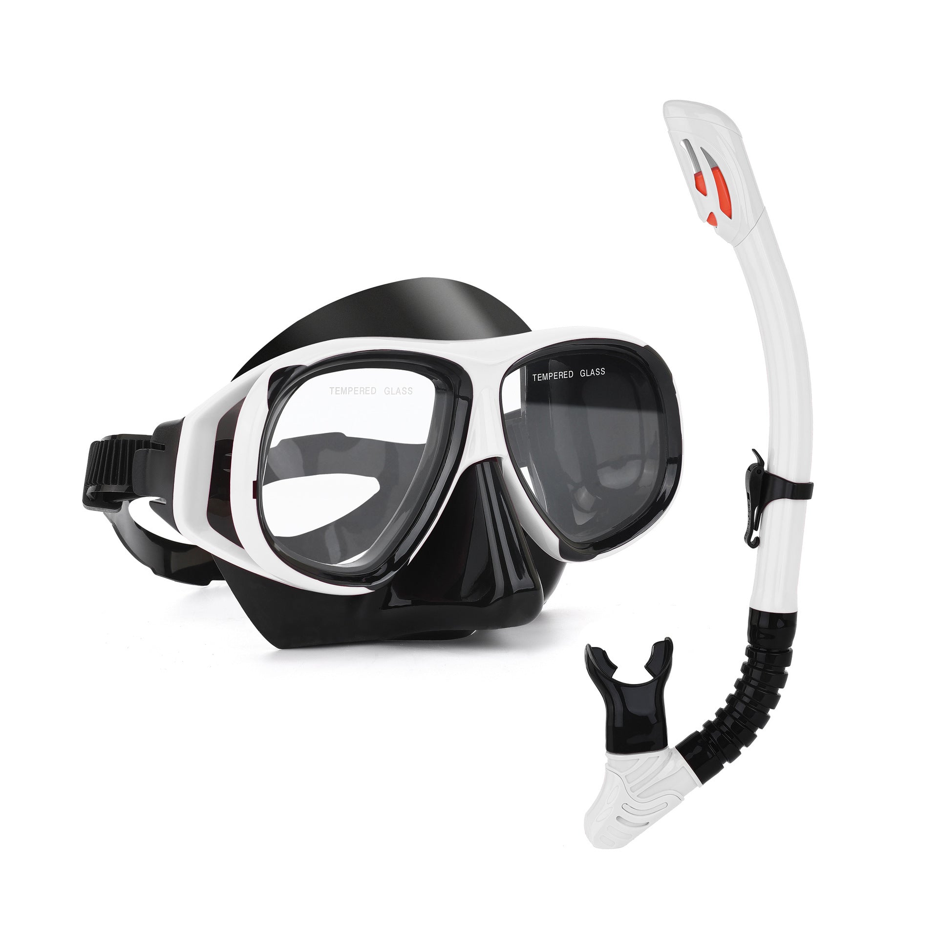 Wave Snorkeling Set Diving Goggles Diving Set Full Dry Breathing Apparatus with Prescription Lenses