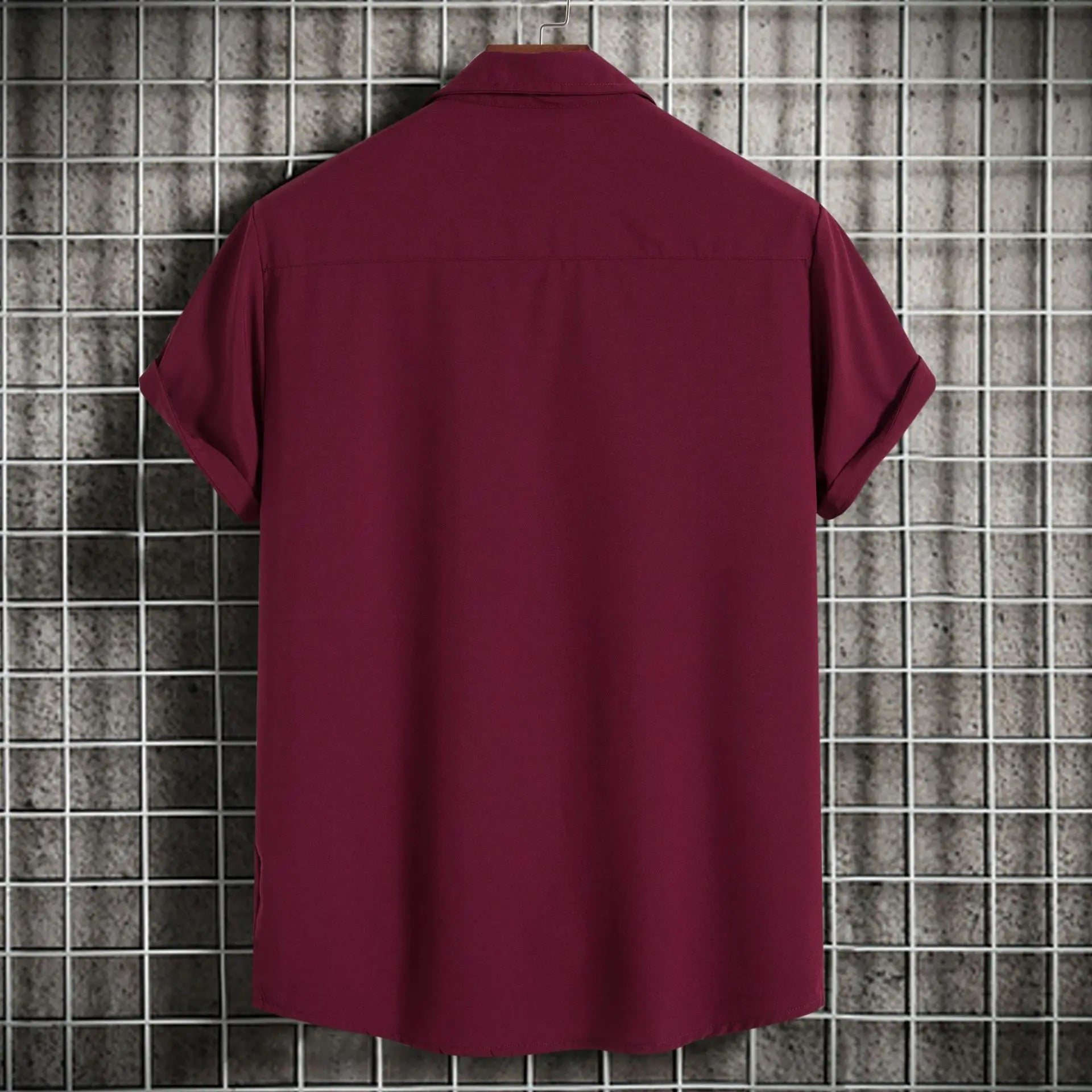 New Short Sleeve Shirts for Men Fashion Solid Casual Lapel Cardigan Tops Men Comfort Single-breasted Blouse Summer Beach Shirts