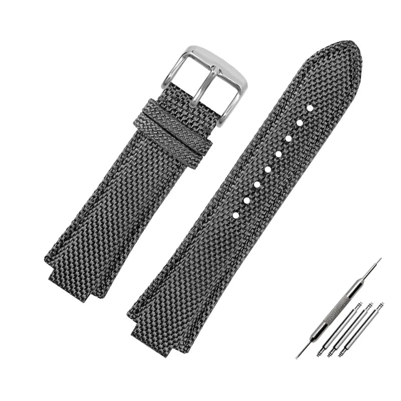 Canvas watchband for Casio Edifice EFB-680 Steel Ocean Heart Series Nylon Outdoor Watch Strap 12mm 14mm wristband Men's bracelet