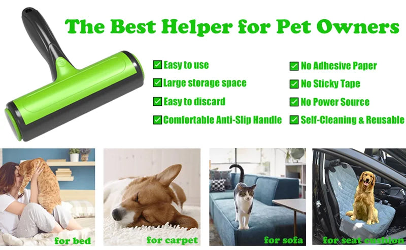 Fluff Roller Dog Hair Remover Pet BrushRemoves Hairs Magic for Animal Wool Removal Cats Lint Clothing Cleaning Tools Supplies