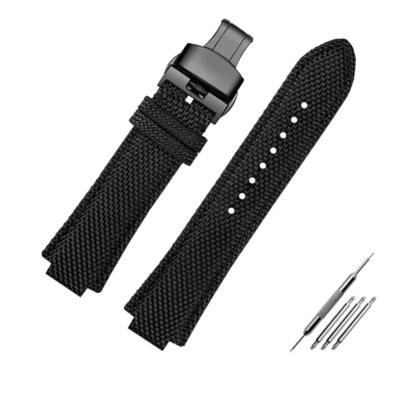 Canvas watchband for Casio Edifice EFB-680 Steel Ocean Heart Series Nylon Outdoor Watch Strap 12mm 14mm wristband Men's bracelet