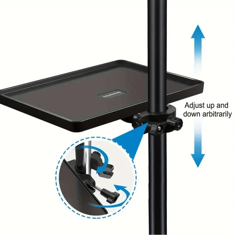Adjustable Lash Tray Holder for Ring Light – Clip-On Organizer Stand with Phone Holder for Eyelash Extension Beauty Accessories