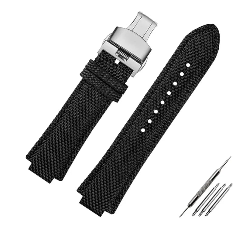 Canvas watchband for Casio Edifice EFB-680 Steel Ocean Heart Series Nylon Outdoor Watch Strap 12mm 14mm wristband Men's bracelet