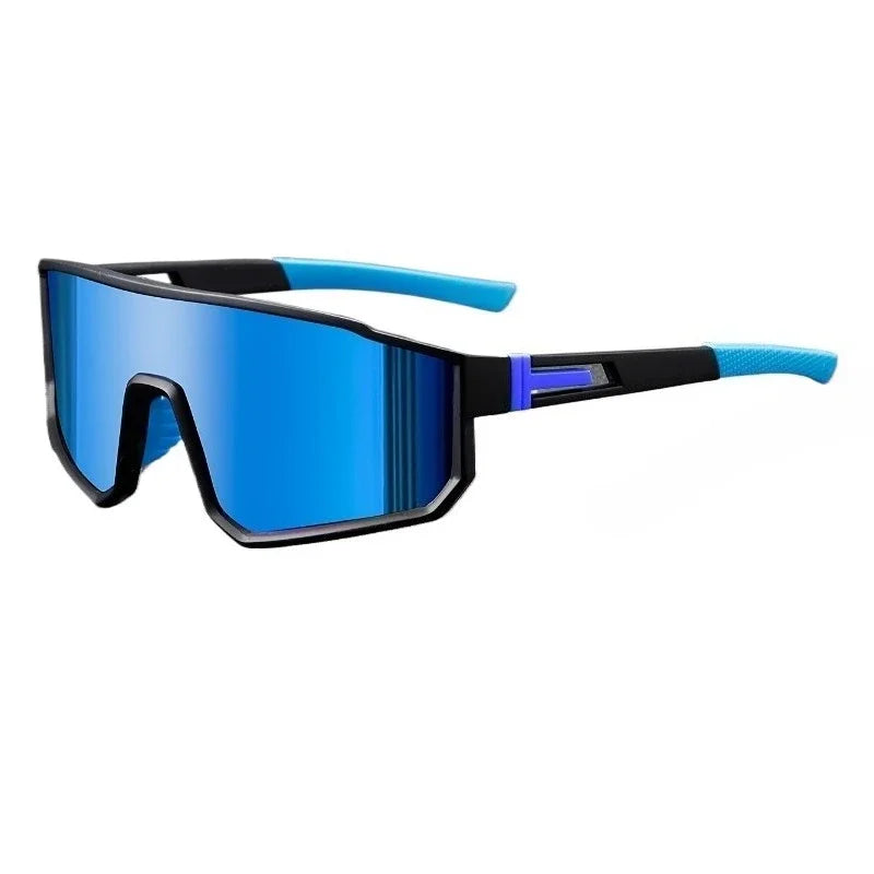 2pcs Colorful Cycling Glasses Mountain Bike Wind and Sand Blocking Goggles Fashionable Sports Sunglasses for Men and Women