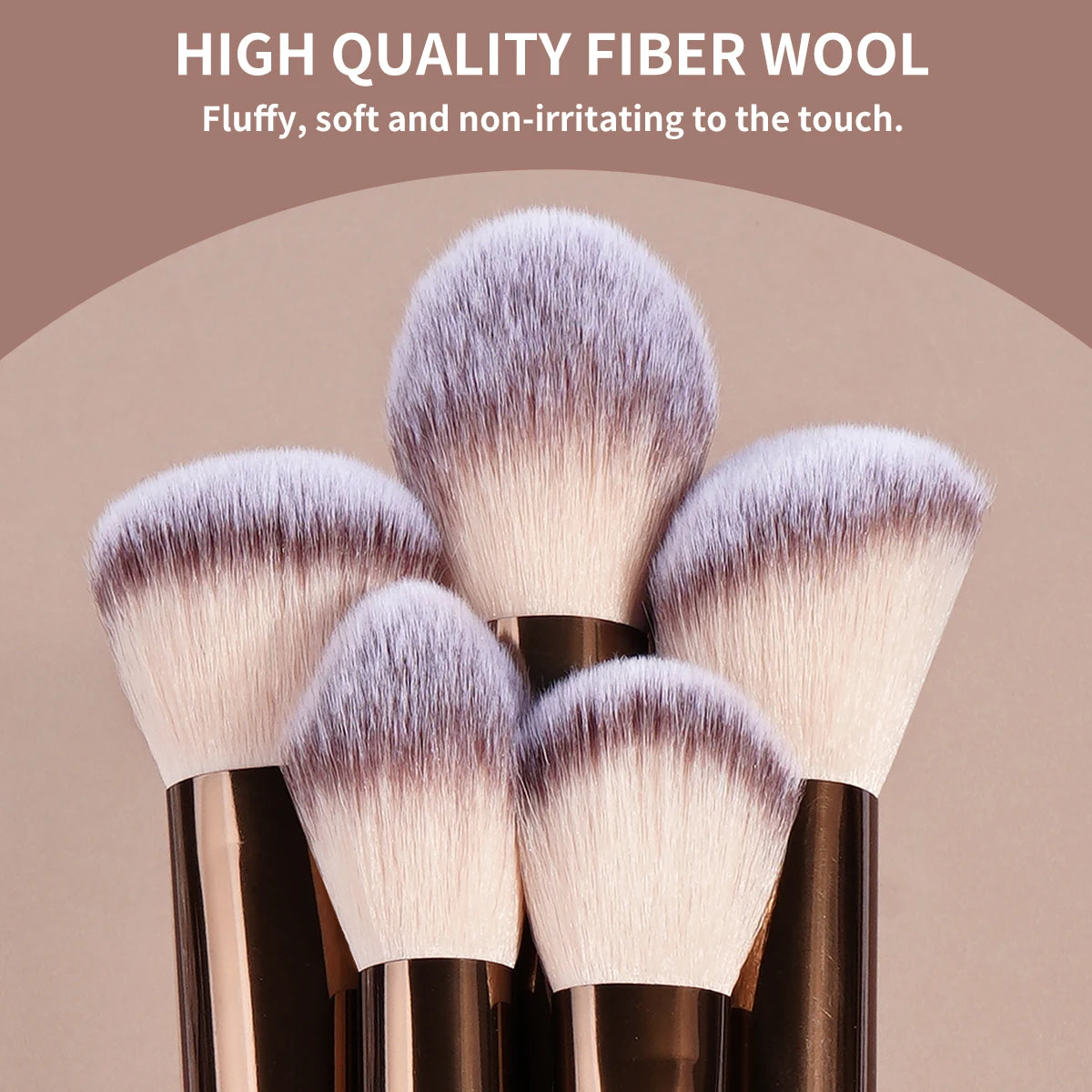 MAANGE 14pcs Makeup Brushes with 2pcs Air Cushion Makeup Puffs Foundation Brush Powder Blusher Brush Eye Brushes Holiday Gift