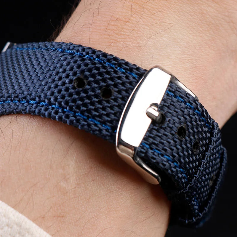 Canvas watchband for Casio Edifice EFB-680 Steel Ocean Heart Series Nylon Outdoor Watch Strap 12mm 14mm wristband Men's bracelet