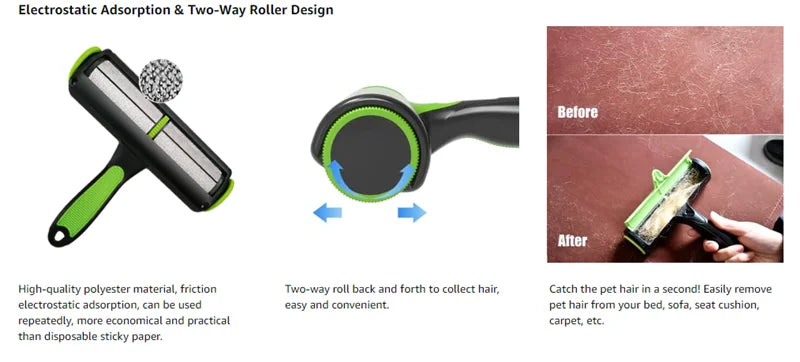 Fluff Roller Dog Hair Remover Pet BrushRemoves Hairs Magic for Animal Wool Removal Cats Lint Clothing Cleaning Tools Supplies