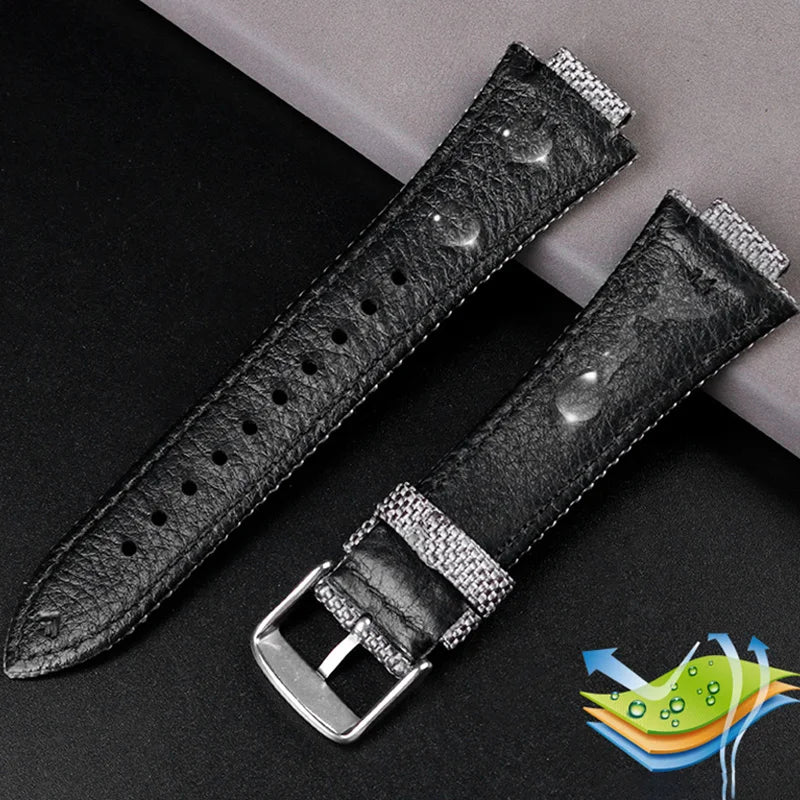 Canvas watchband for Casio Edifice EFB-680 Steel Ocean Heart Series Nylon Outdoor Watch Strap 12mm 14mm wristband Men's bracelet
