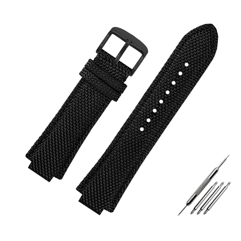 Canvas watchband for Casio Edifice EFB-680 Steel Ocean Heart Series Nylon Outdoor Watch Strap 12mm 14mm wristband Men's bracelet