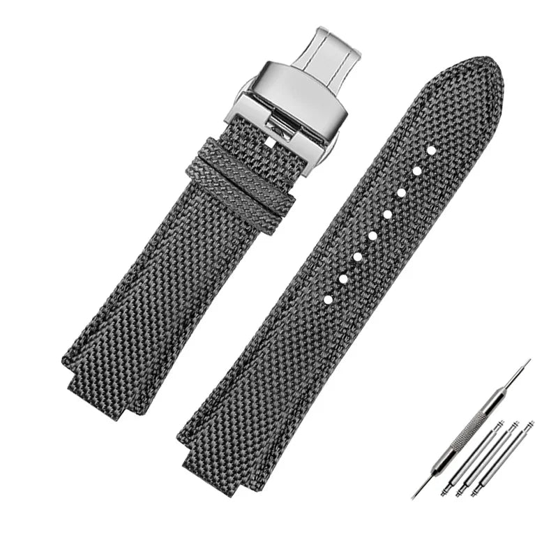 Canvas watchband for Casio Edifice EFB-680 Steel Ocean Heart Series Nylon Outdoor Watch Strap 12mm 14mm wristband Men's bracelet