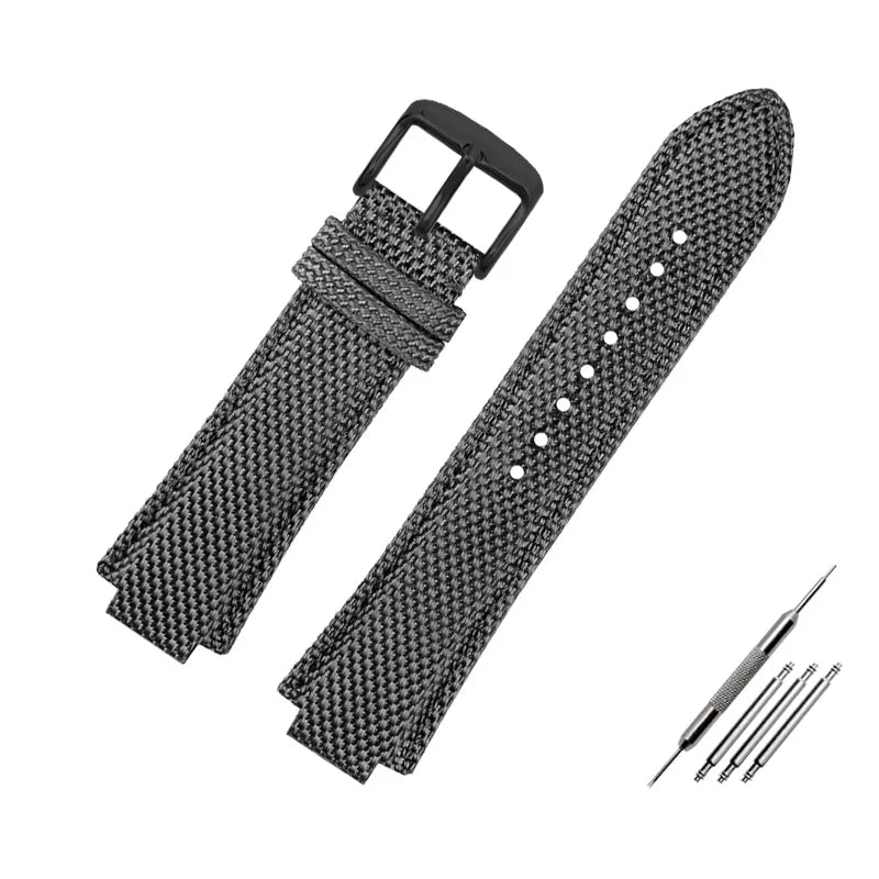 Canvas watchband for Casio Edifice EFB-680 Steel Ocean Heart Series Nylon Outdoor Watch Strap 12mm 14mm wristband Men's bracelet