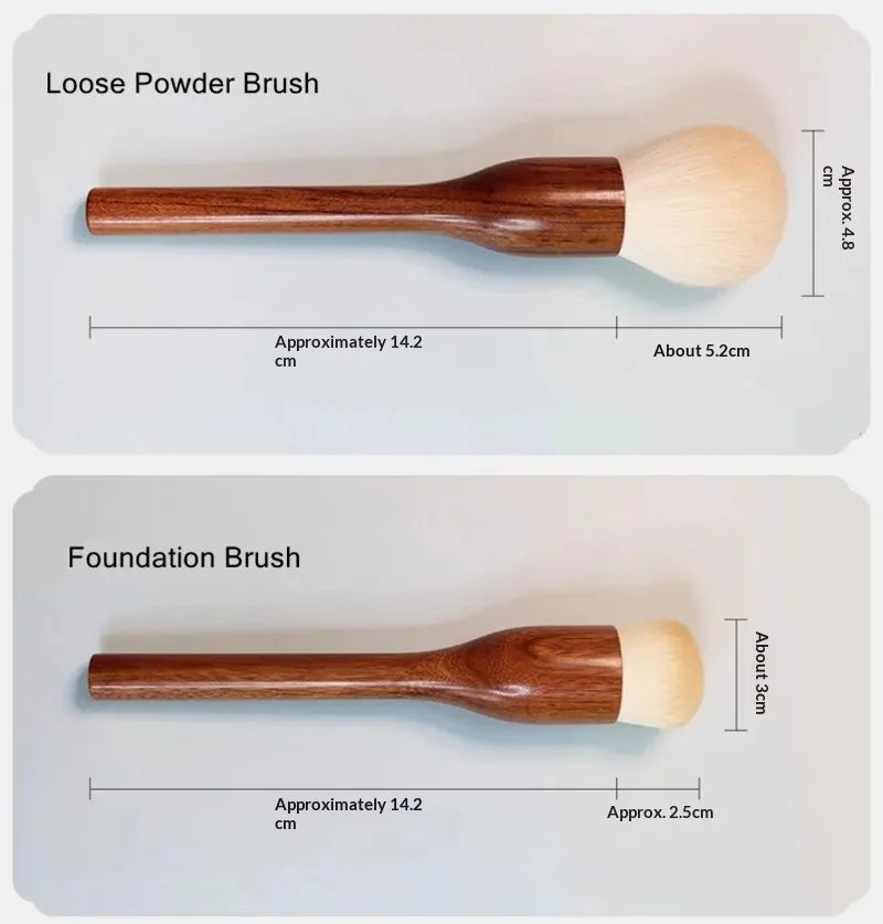 10PCS Sandalwood Makeup Brushes Set Powder Blush Foundation Blender Sculpting Eye Shadow Professional Beauty Make Up Brush
