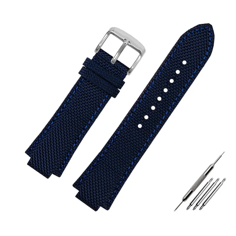 Canvas watchband for Casio Edifice EFB-680 Steel Ocean Heart Series Nylon Outdoor Watch Strap 12mm 14mm wristband Men's bracelet