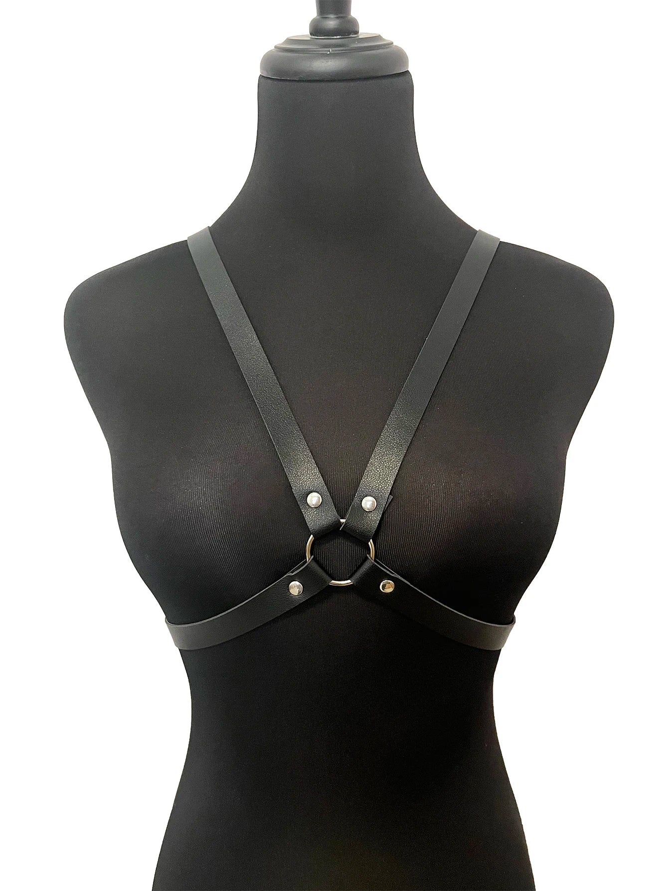 Women PU Leather Body Fashion Chest Harness Gothic Harness for Women Punk Harness Waist Belt Rave Outfit Belt