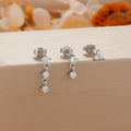 3pcs Dainty 14K Gold Plated Huggie Earrings Set for Women Hypoallergenic Cubic Zirconia Lightweight Small Stud Piercing Jewelry