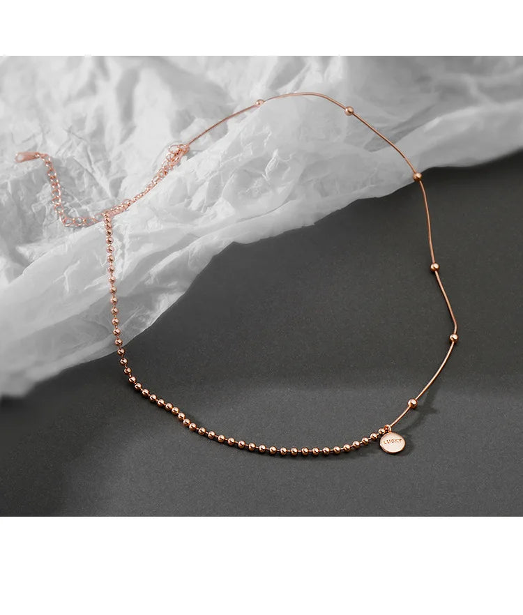 925 Sterling Silver Lucky Pendant Choker Necklaces For Women Aesthetic Elegant Jewelry Charms Accessories Money 925 Jewellery