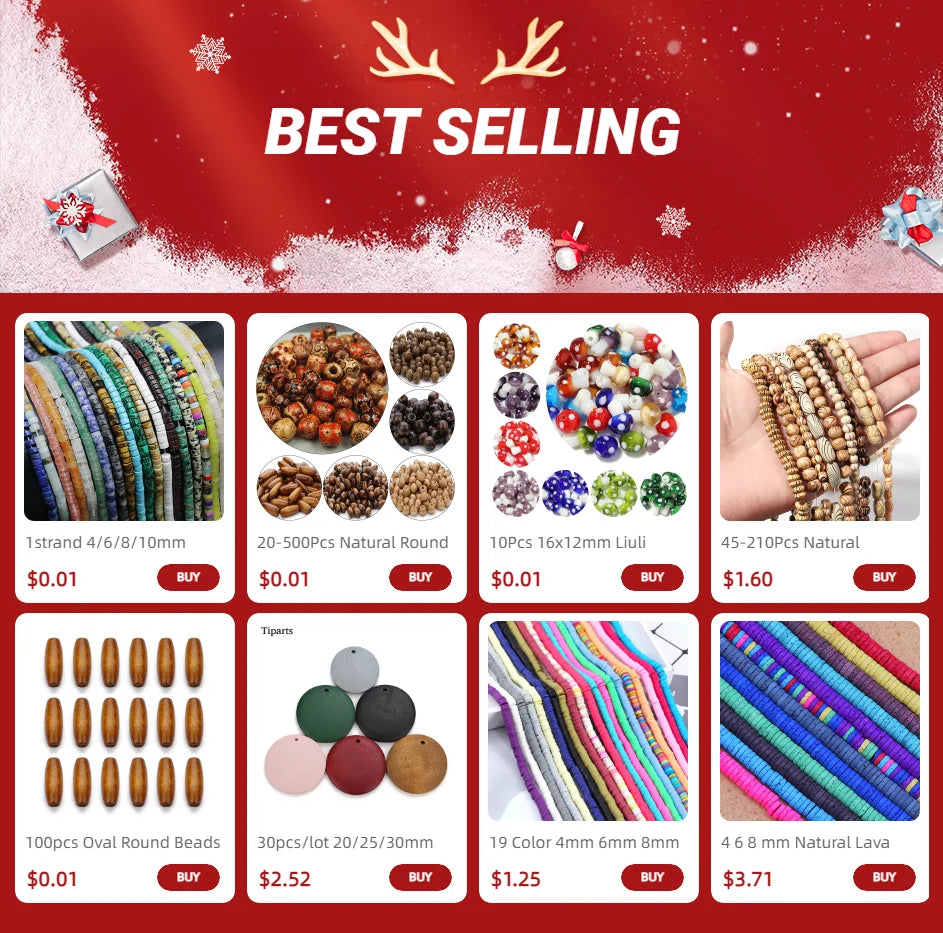 5mm 8mm 10mm Round Natural Wood Spacer Beads Wooden Prayer Beads for DIY Necklaces Bracelets Jewelry Making Supplies