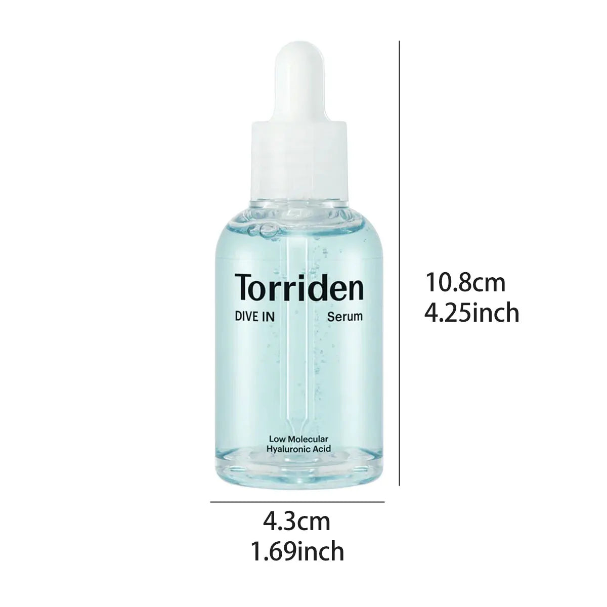 Torriden DIVE-IN Low-Molecular Hyaluronic Acid Serum 50ml,Refreshing & Non-Sticky,Korean Skincare,K-Beauty,Korean Makeup