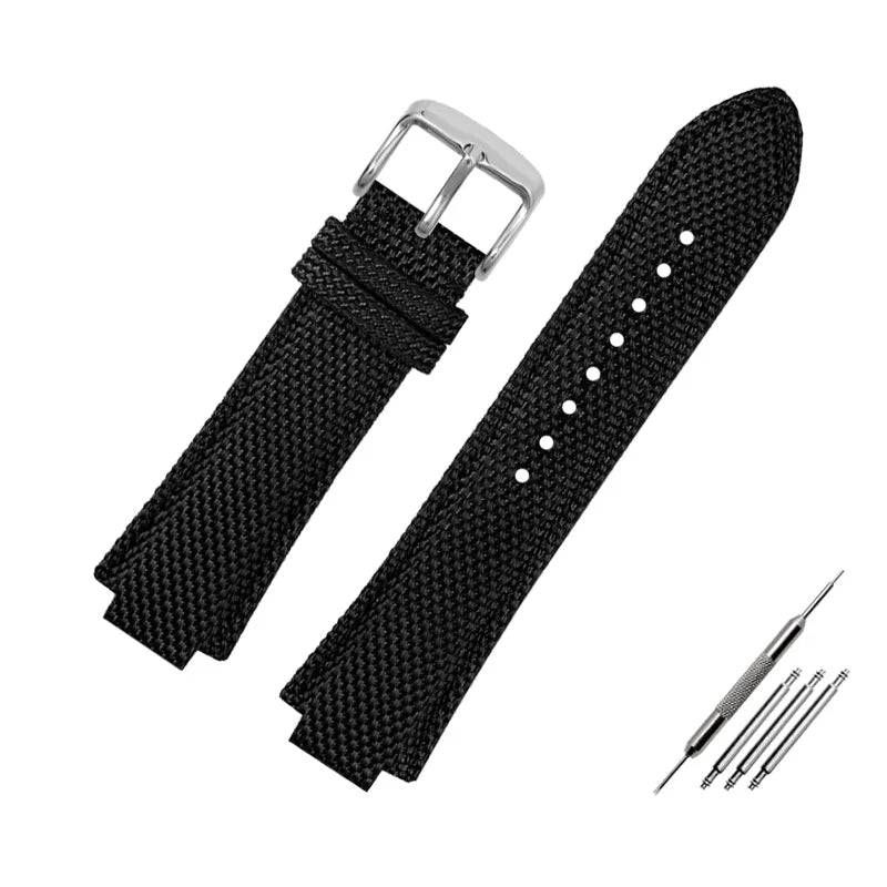 Canvas watchband for Casio Edifice EFB-680 Steel Ocean Heart Series Nylon Outdoor Watch Strap 12mm 14mm wristband Men's bracelet