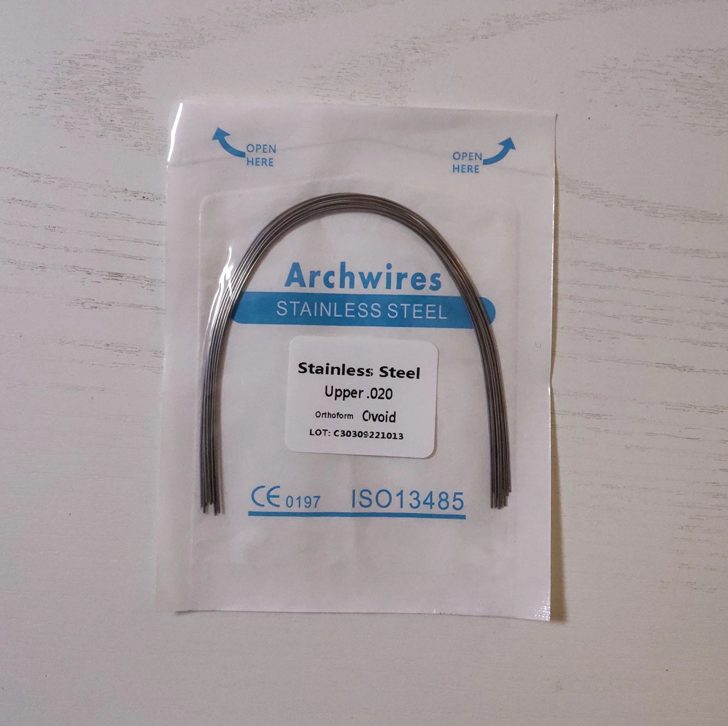 10packs 100wires Dental Stainless Steel Ovoid Round/Rectangular Arch Wires Oval Ortodoncia