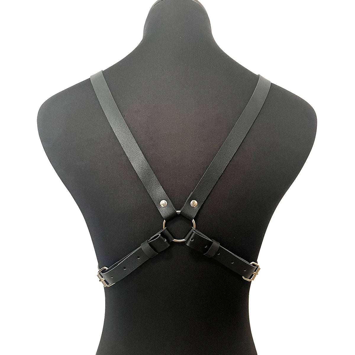 Women PU Leather Body Fashion Chest Harness Gothic Harness for Women Punk Harness Waist Belt Rave Outfit Belt