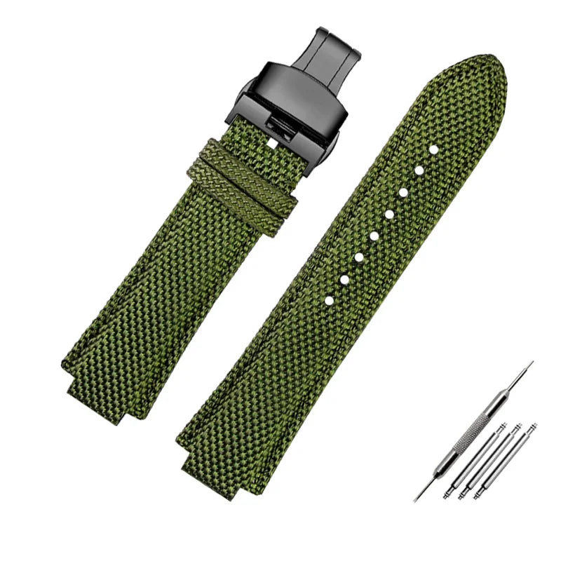 Canvas watchband for Casio Edifice EFB-680 Steel Ocean Heart Series Nylon Outdoor Watch Strap 12mm 14mm wristband Men's bracelet