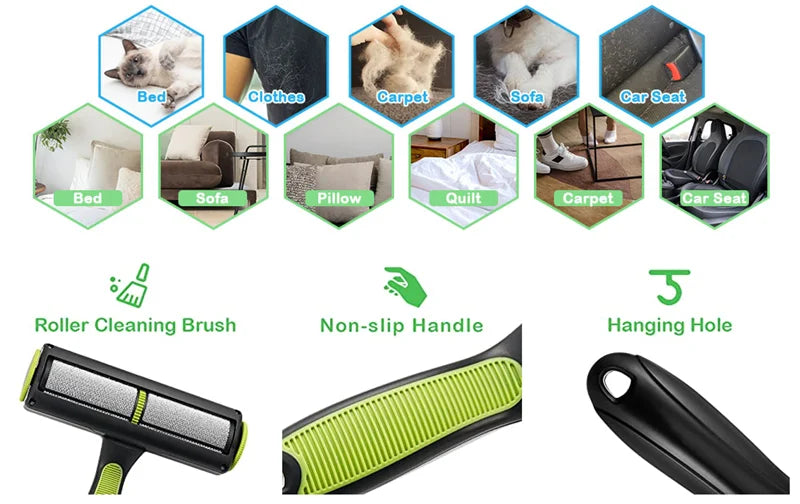 Fluff Roller Dog Hair Remover Pet BrushRemoves Hairs Magic for Animal Wool Removal Cats Lint Clothing Cleaning Tools Supplies
