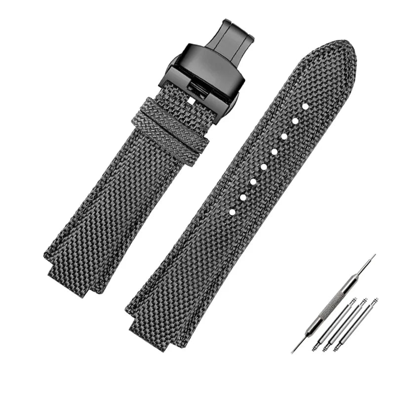 Canvas watchband for Casio Edifice EFB-680 Steel Ocean Heart Series Nylon Outdoor Watch Strap 12mm 14mm wristband Men's bracelet