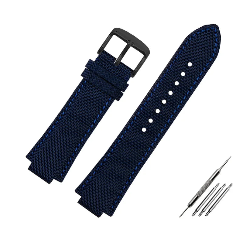 Canvas watchband for Casio Edifice EFB-680 Steel Ocean Heart Series Nylon Outdoor Watch Strap 12mm 14mm wristband Men's bracelet